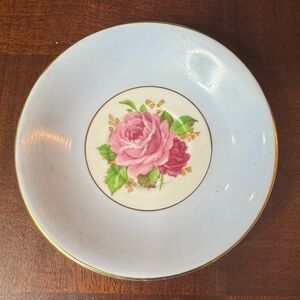Taylor & Kent Bone China London England Teacup Saucer Rose Roses